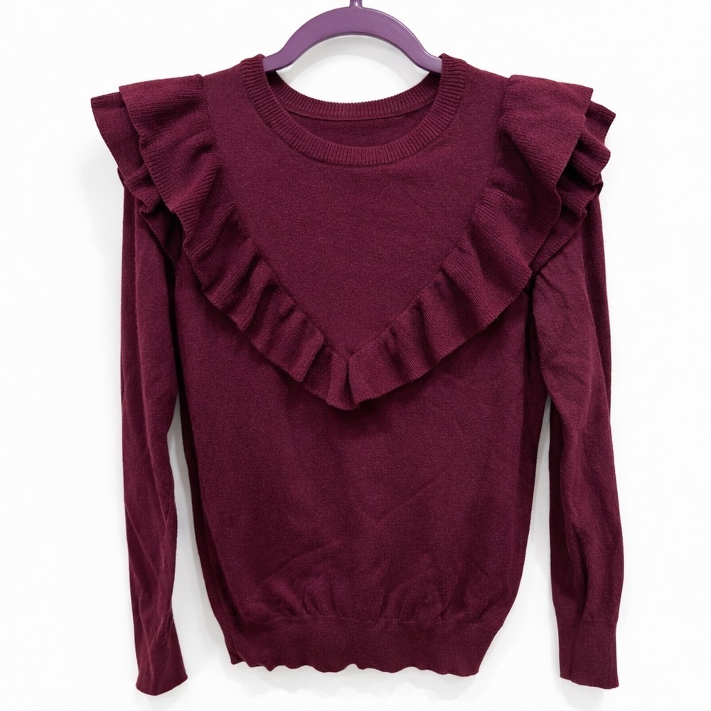 Maison Jules Purple Knit Sweater - Picture 1 of 8